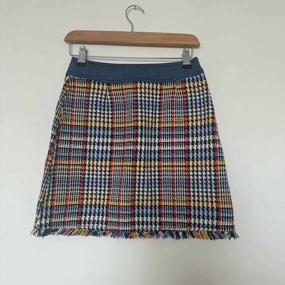 ⛱️ 2/20$ Zara contrasting tweed mini skirt size xs - Picture 6 of 9